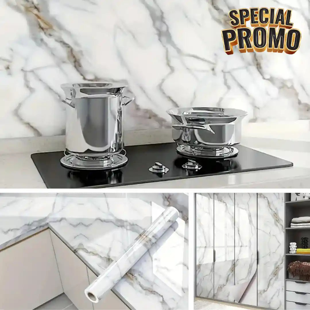 Vinilo Tapíz Mármol Ahdesivo Super Resistente Premium